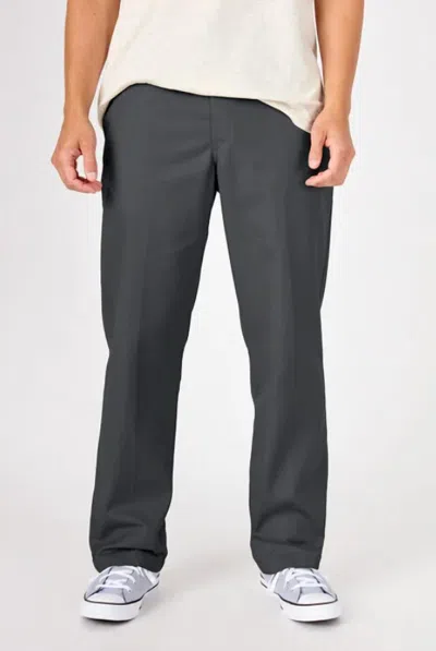 Dickies Skateboarding Twill Pants In Charcoal In Pink