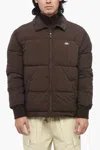 Dickies Overbrook Eisenhower Full Zip Down Jacket In Brown