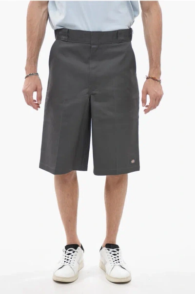 Dickies Solid Color Loose Fit Shorts With Belt Loops In Gray