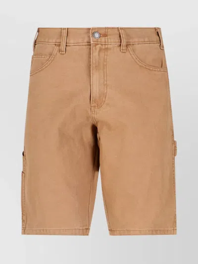 Dickies Straight Cut Shorts Multiple Pockets In Marrone