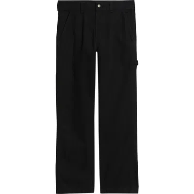 Dickies Straight Leg Black Cotton Canvas Carpenter Pants