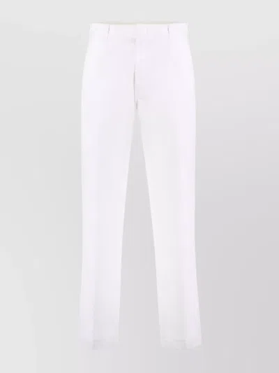 Dickies Straight Leg Cotton Blend Trousers In White