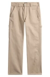 Dickies Straight Leg Cotton Canvas Carpenter Pants In Neutral