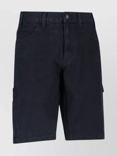 Dickies Straight Leg Trousers Cargo Pockets In Nero
