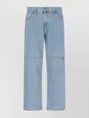 Dickies Straight Leg Trousers Contrast Stitching In Blue