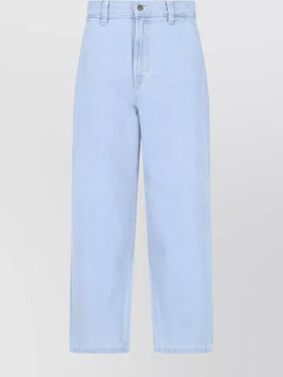 Dickies Straight Trousers Belt Loops In Blue