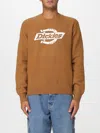 Dickies Ruston Intarsia Logo Crewneck Sweater In Brown