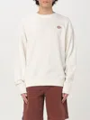 Dickies Millersburg Cotton Crew-neck Sweatshirt In Ecru