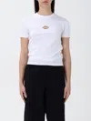 Shop Dickies T-shirt  Woman Color White In Weiss