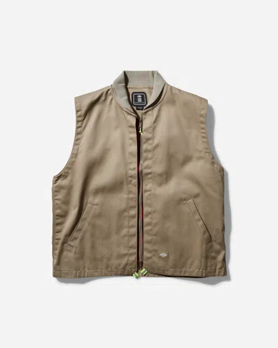 Dickies Tdc Multi Function Eisenhower Vest Desert Sand In Black