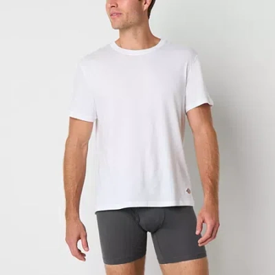 Dickies Temp-iq Cooling Mens 5 Pack Short Sleeve Crew Neck Moisture Wicking T-shirt In White