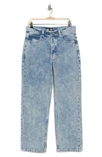 Dickies Thomasville Acid Wash Loose Fit Jeans In Blue