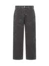 Dickies Threads Black Straight Leg Pants In Brown