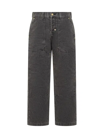 Dickies Threads Black Straight Leg Pants In Brown