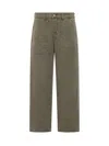 Dickies Threads Military Green Straight Leg Pants In Brown