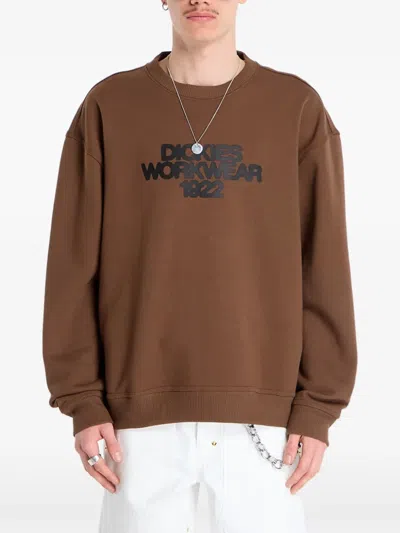 Dickies Torrey Logo-print Sweatshirt In Brown