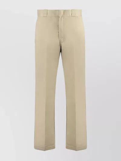 Dickies Trousers In Cotton Blend With Belt Loops In Neutral