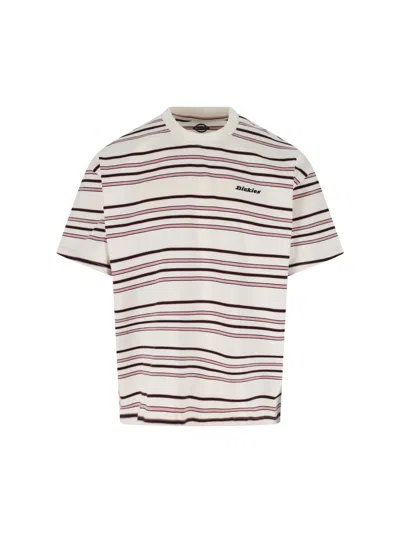 Dickies T-shirt "east Liberty Stripe" In White