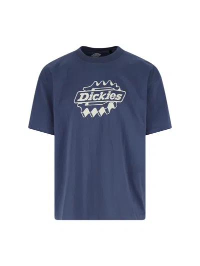 Dickies T-shirt Logo "irondale" In Blue