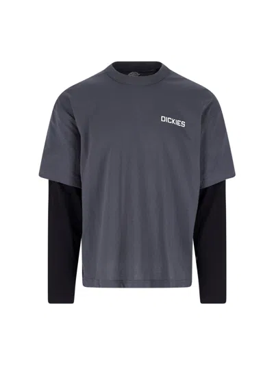 Dickies Payson Long-sleeve Graphic T-shirt In Gray