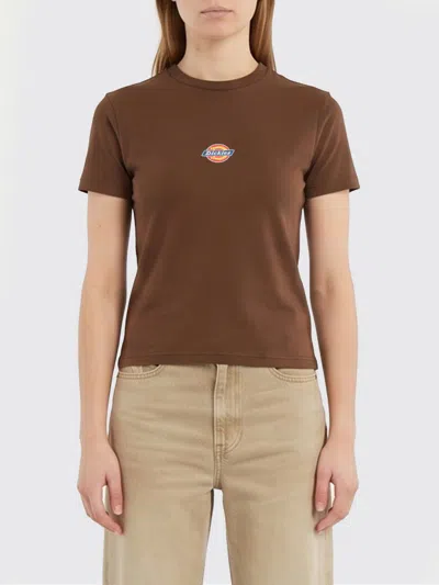 Dickies T-shirt Woman In Brown