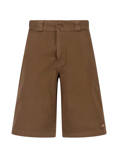 Dickies Union 17 Bermuda Shorts In Brown