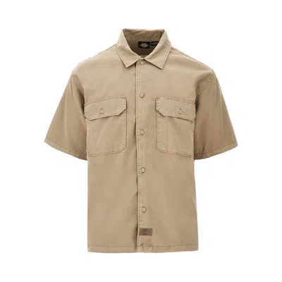 Dickies Unionville Short-sleeve Shirt In Sand