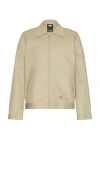 Dickies Versatile Jacket With Adjustable Cuffs And Side Pockets In Brown