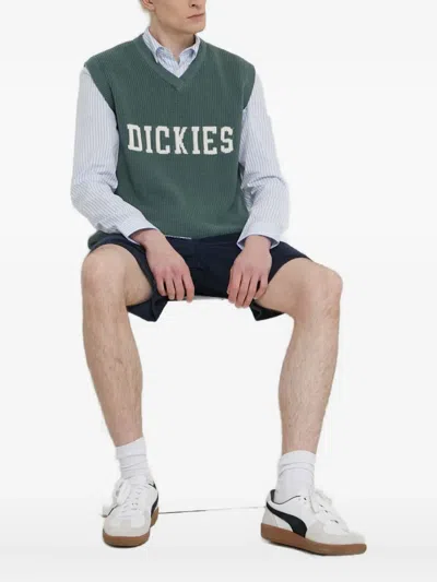 Dickies V-neck Vest In Green
