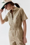 Dickies Vale Coverall Jumpsuit In Khaki, Women's At Urban Outfitters