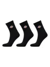 Dickies Valley Grove Mid Socks (set Of Three) In Black