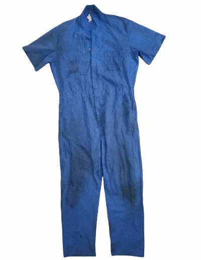 Pre-owned Dickies Vintage Distressed  Overall Jumpsuits In Blue