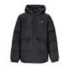 Dickies Waldenburg Men's Down Jacket Hooded Black In Black