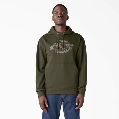 Dickies Water Repellent Camo Logo Hoodie In Green