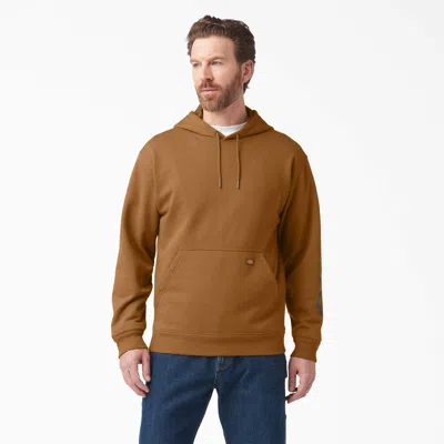 Dickies Water Repellent Logo Sleeve Hoodie In Brown