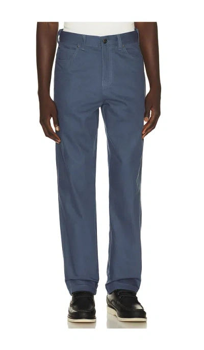 Dickies Wellsville Loose Tapered Twill Pant In Blue