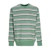 Dickies Westover Men's Crewneck Sweatshirt Stripes Sweatshirt Dark Ivy In Multi