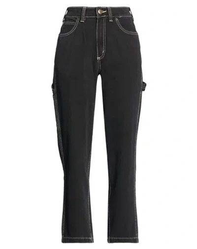 Dickies Woman Jeans Black Size 28 Cotton