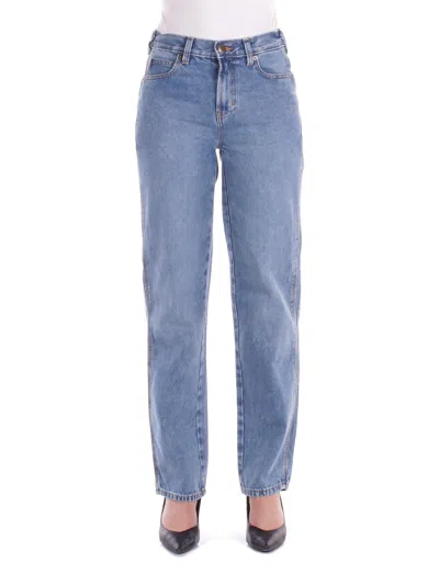 Dickies Woman Jeans Dk0a87nn K211 Farner Denim W Rised Blue W/ Blue Rinsed In Black