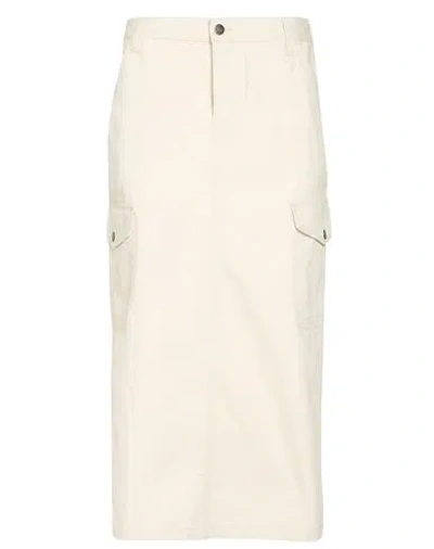 Dickies Woman Midi Skirt Beige Size 27 Cotton In Black