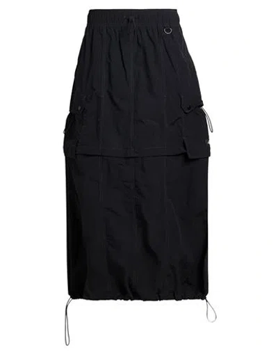 Dickies Woman Midi Skirt Black Size M Polyamide In Purple