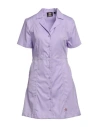 Dickies Woman Mini Dress Lilac Size M Polyester, Cotton, Elastane In Purple