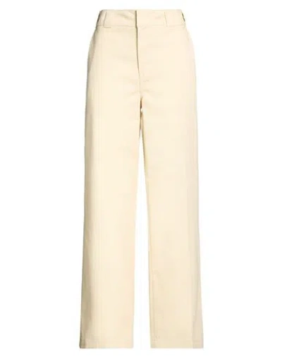 Dickies Woman Pants Beige Size 24 Polyester, Cotton In Neutral