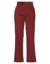Dickies Woman Pants Brick Red Size 30 Cotton, Polyester, Elastane