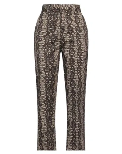 Dickies Woman Pants Brown Size 27 Polyester, Cotton