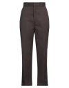 Dickies Woman Pants Dark Brown Size 30 Polyester, Cotton