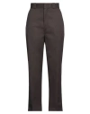 Dickies Woman Pants Dark Brown Size 29 Polyester, Cotton