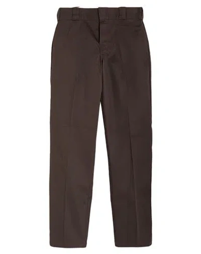 Dickies Woman Pants Dark Brown Size 30w-30l Polyester, Cotton