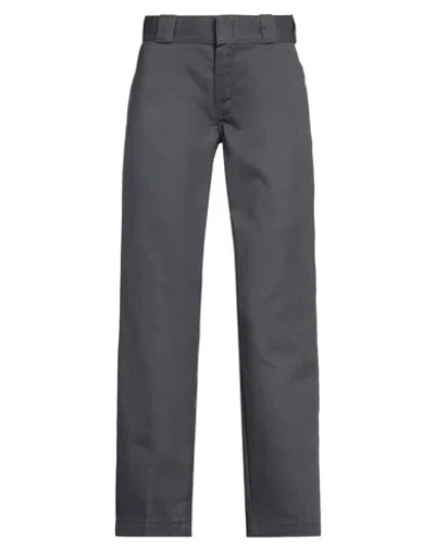 Dickies Woman Pants Lead Size 27w-28l Polyester, Cotton In Grey