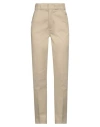 Dickies Woman Pants Beige Size 26 Polyester, Cotton, Elastane In Green